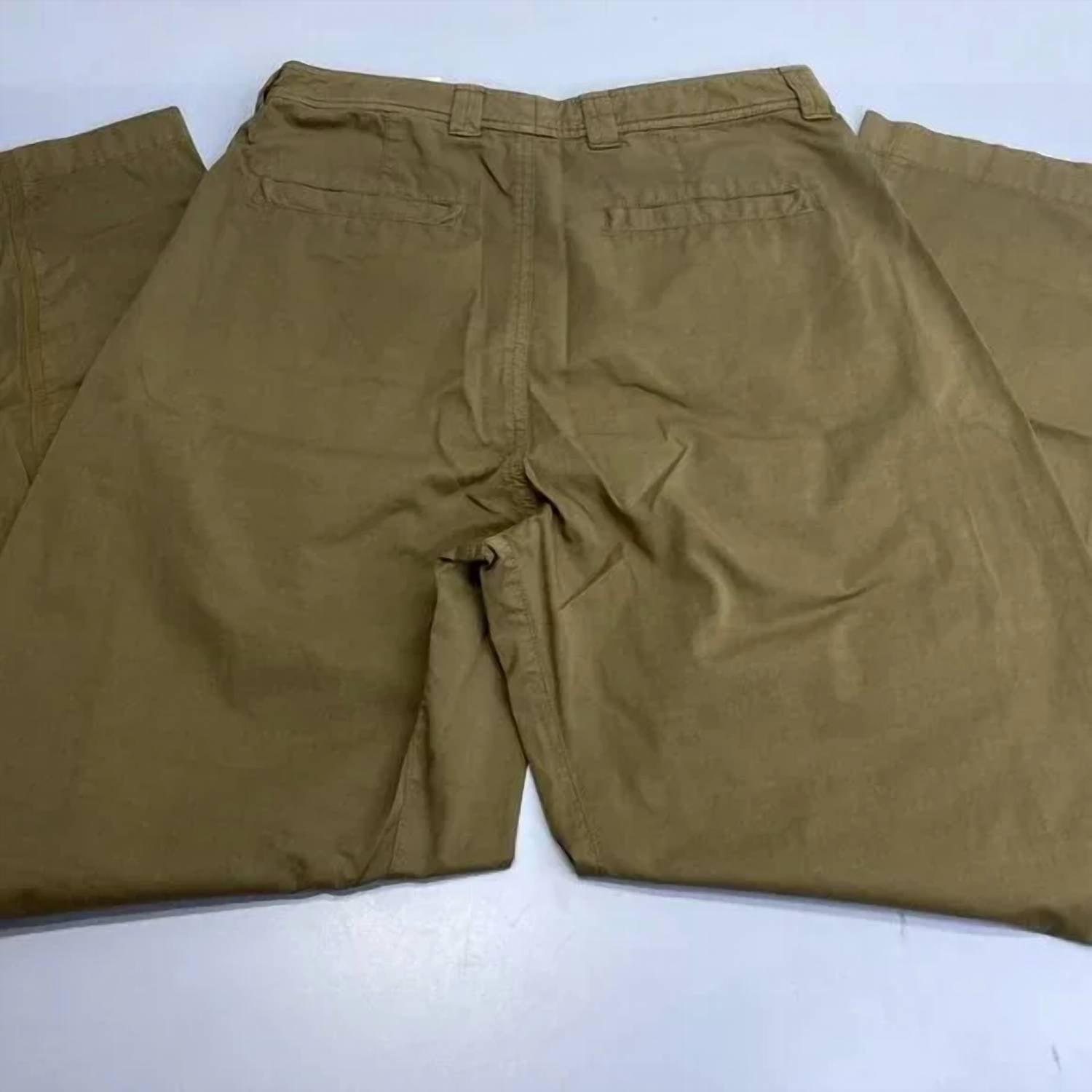 Lemaire Women's Garment-dyed Straight Leg Pants in brown - women's pants - detail view