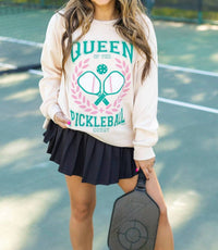 Grace + Emma - Queen Of Pickleball Sweatshirt