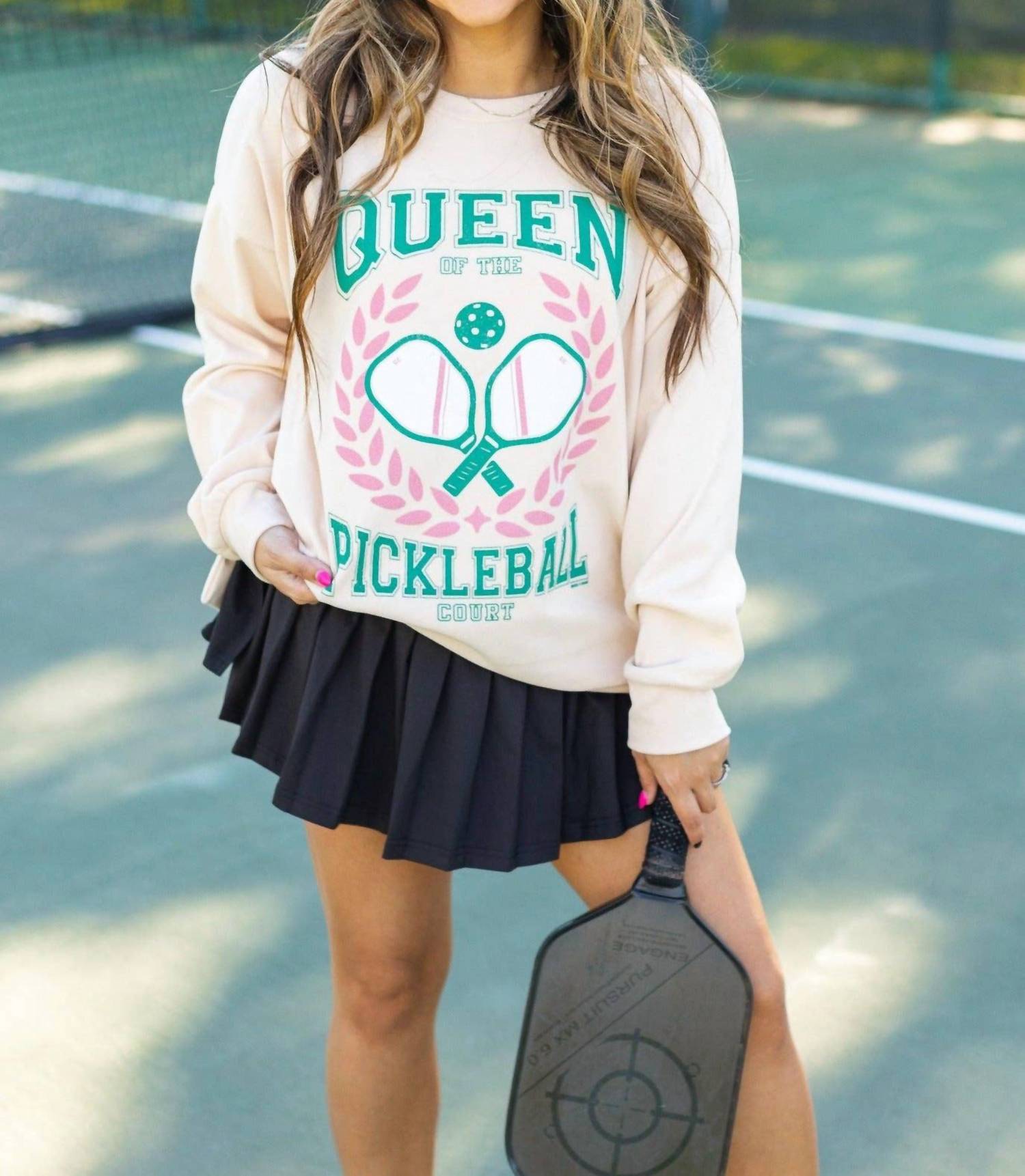 Grace + Emma - Queen Of Pickleball Sweatshirt