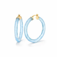 Gold & Honey - Women's Instyle Lucite Hoop Earrings
