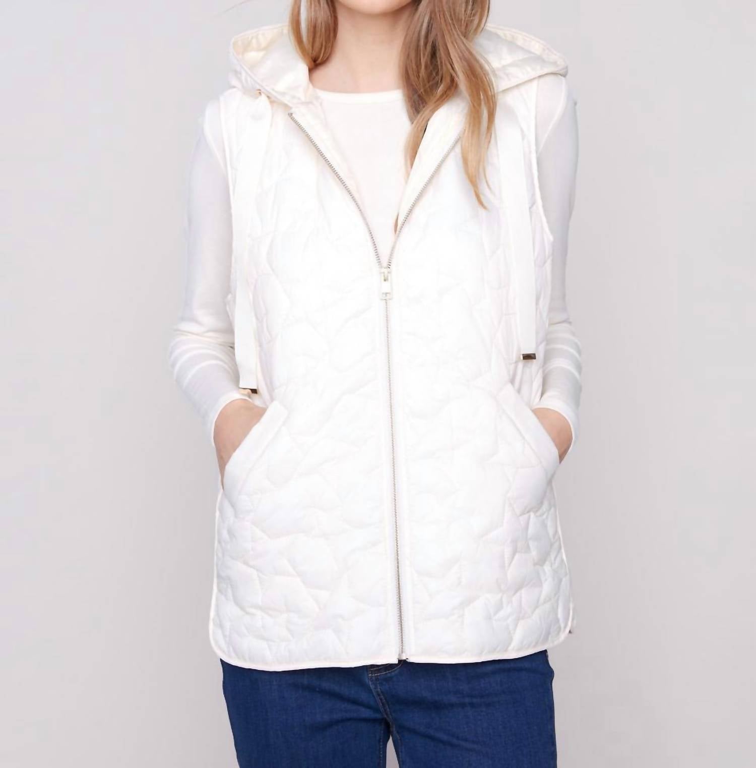 Charlie B - Star Quilted Short Vest