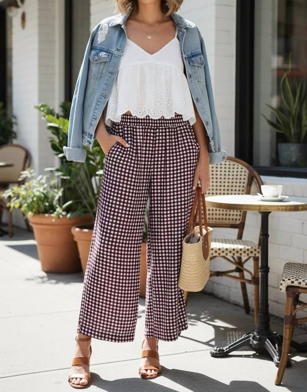 Umgee - Picnic Perfection Gingham Fall Set