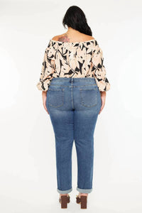 Kancan - Mid Rise Slim Boyfriend Jeans - Plus
