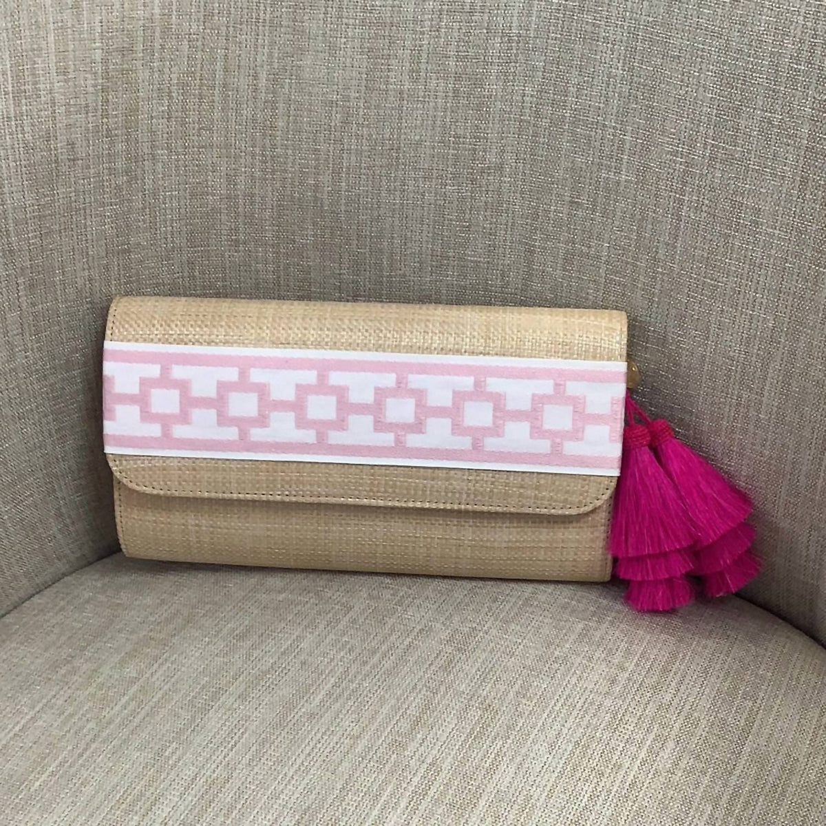 Lisi Lerch - Women's Avery Straw Clutch Handbag