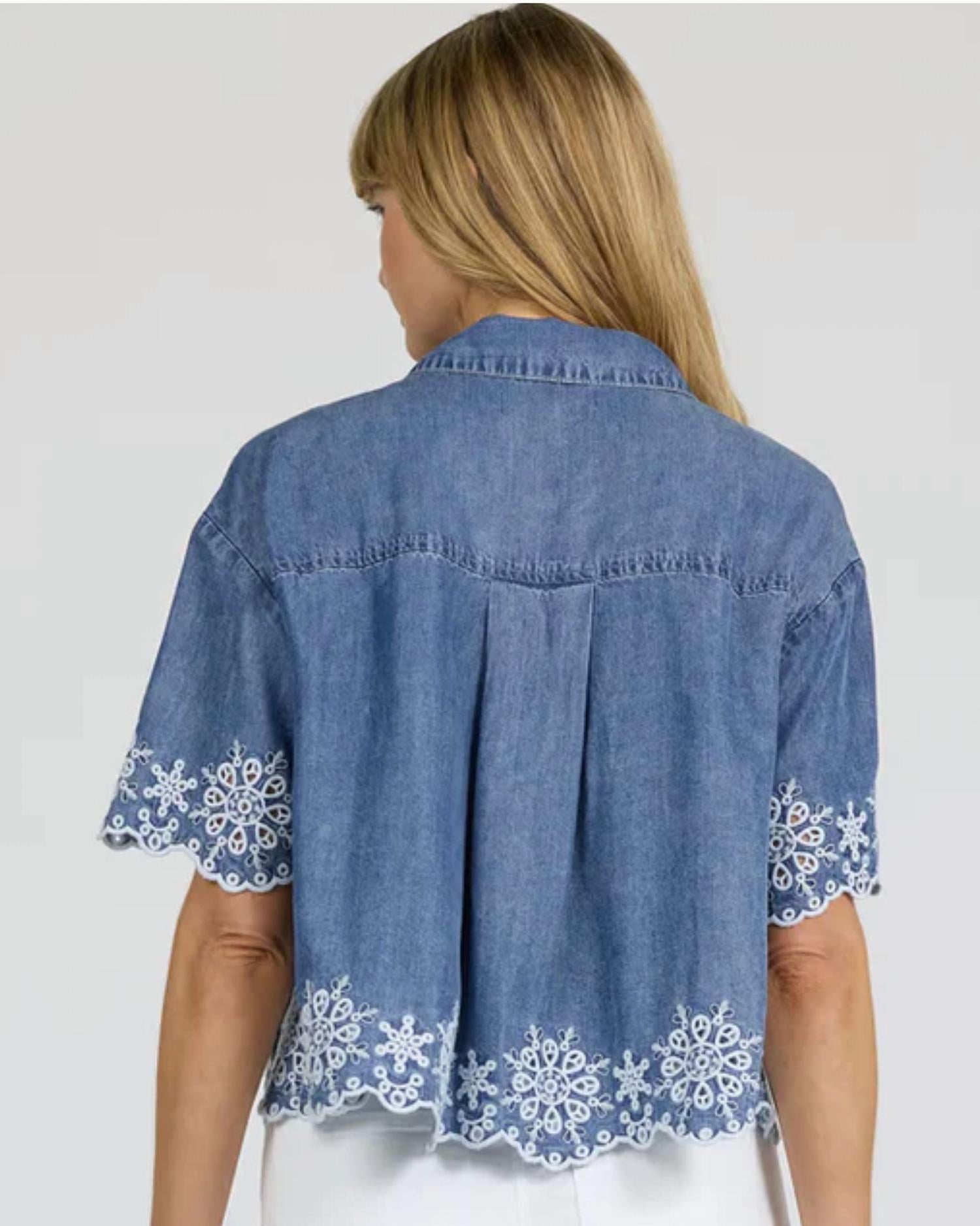 Dear John Denim - Ansel Embroidered Top