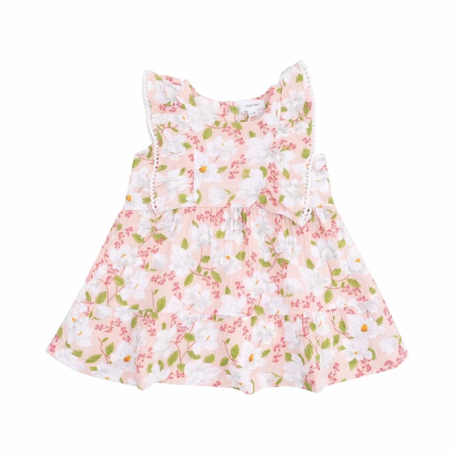 Angel Dear - Kid's Picot Trim Edged Dress And Diaper Cover