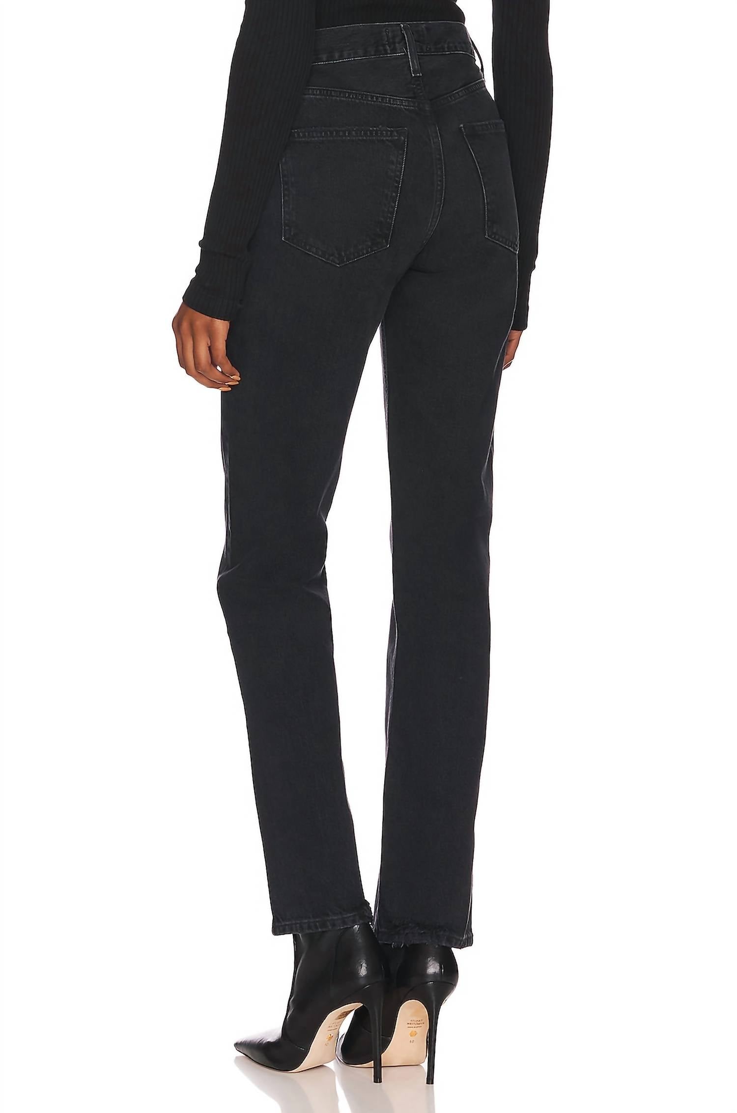 Agolde - Lana Mid Rise Straight Jeans