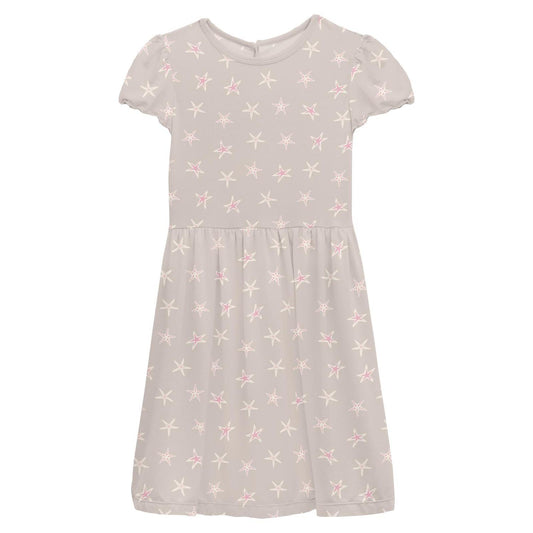 Kickee - Baby Girl's Flutter Sleeve Twirl Dress