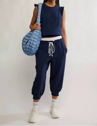 Free People - Flutter Cropped Joggers