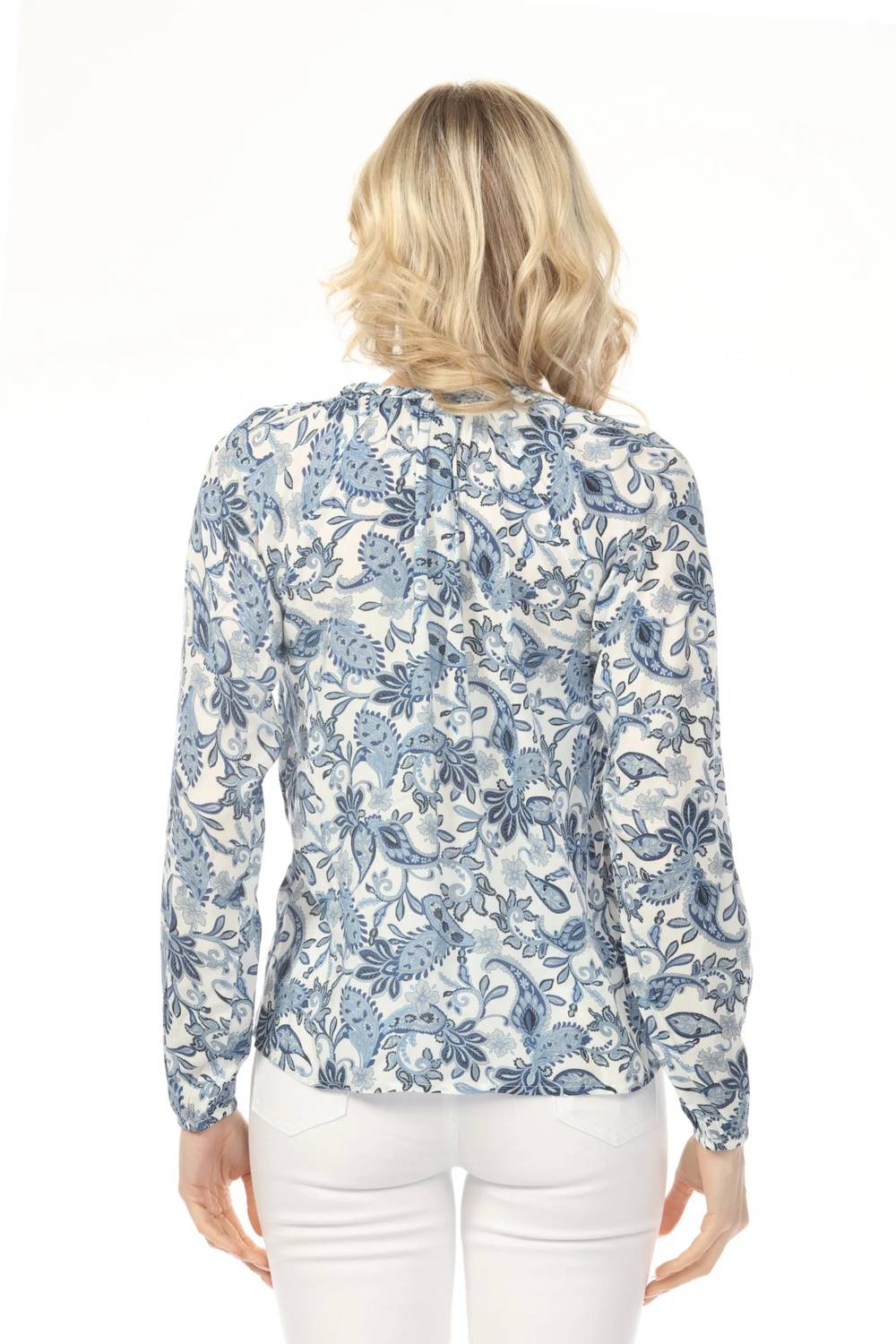 Charlie B - Printed Raglan Sleeve Popover Blouse
