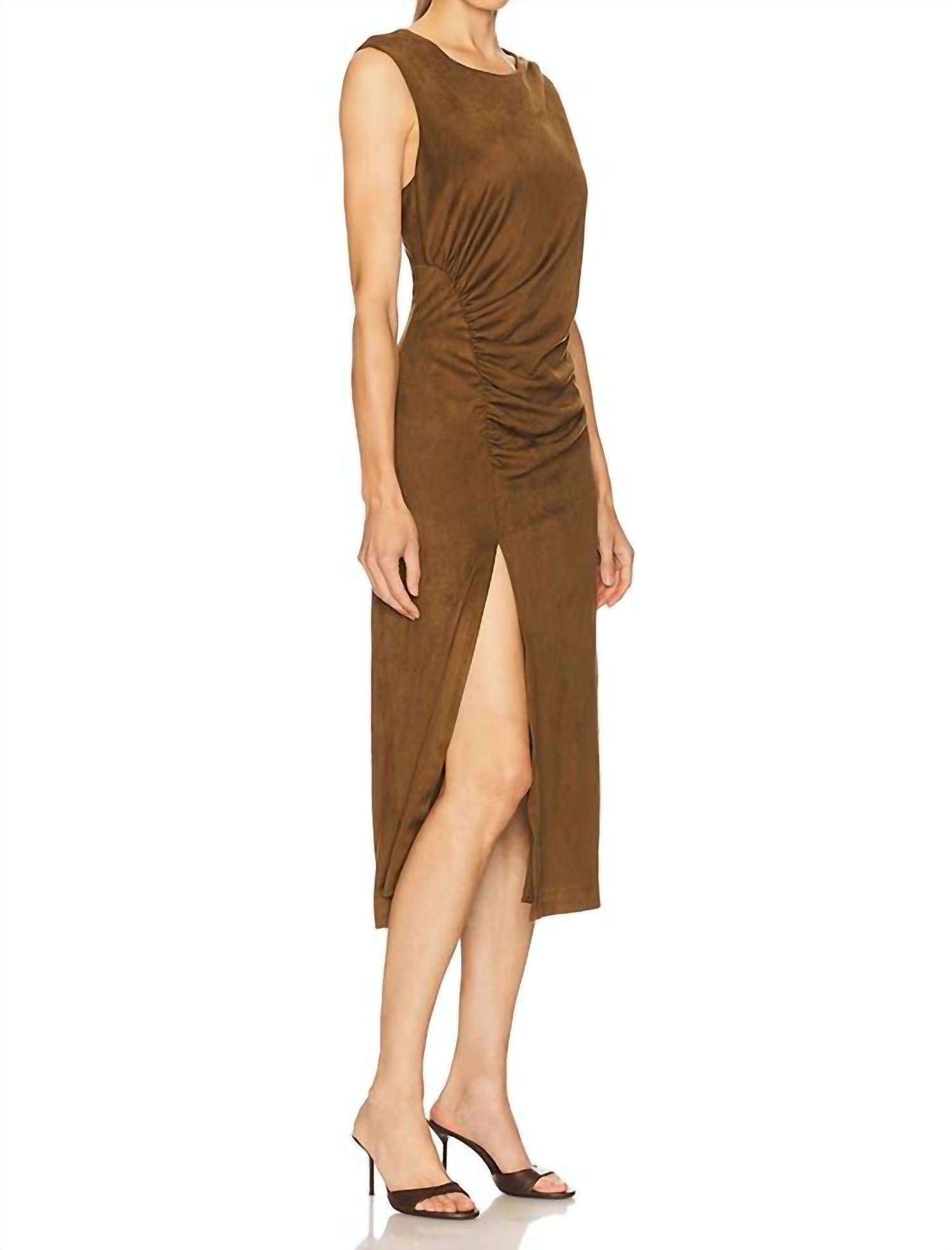 Steve Madden - Keegan Faux Suede Midi Dress