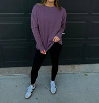 Mono B - Waffle Ribbed Pullover