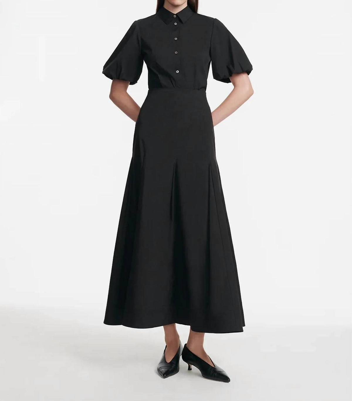Lela Rose - COTTON POPLIN FULL SLEEVE SHIRT