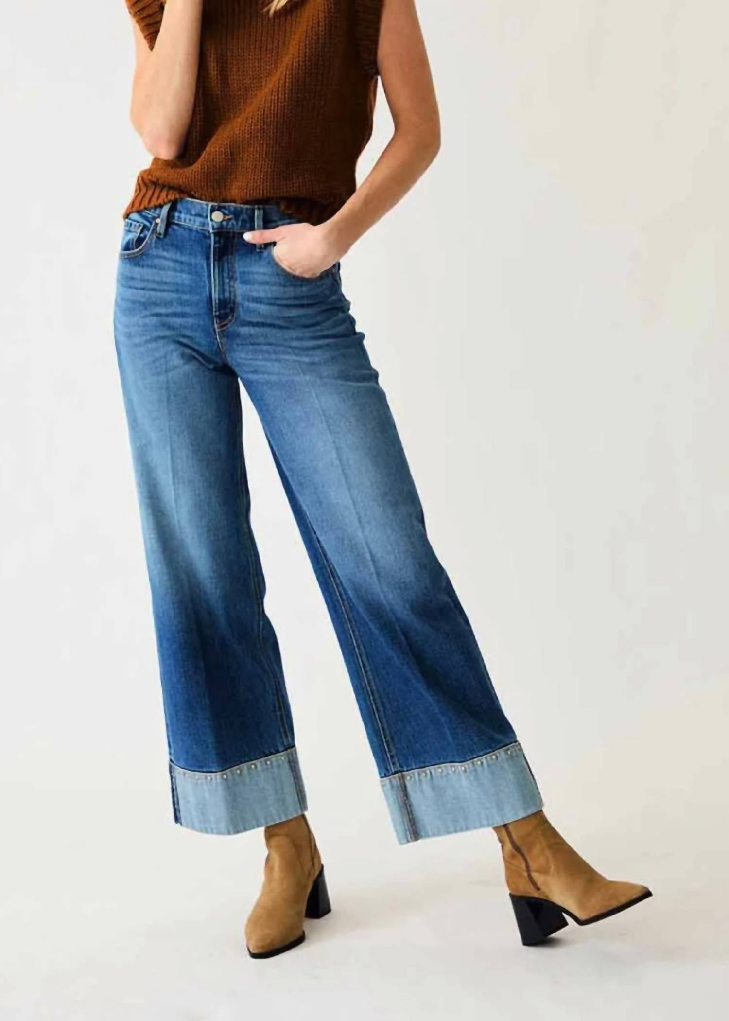 Level99 - Parker Moment Studded Cuff Denim Jeans