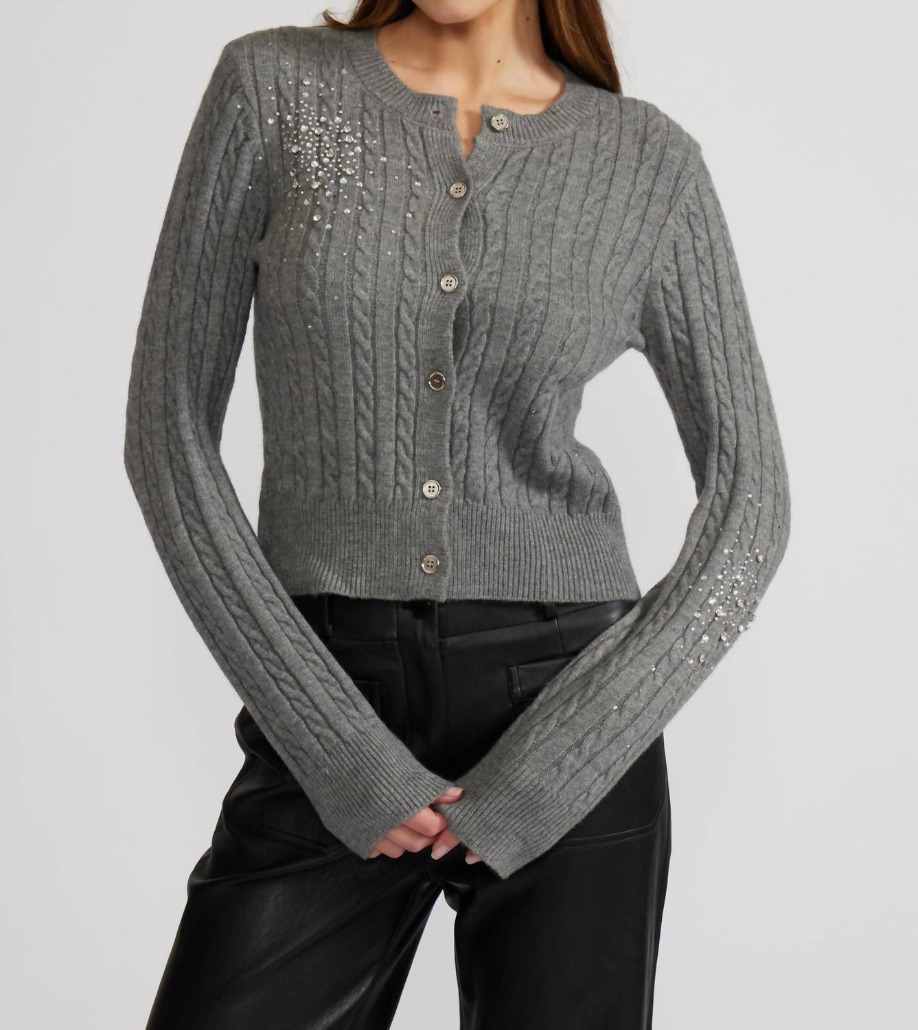 Lucy Paris - Women's Elton Crystal Cardigan