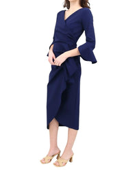 Chiara Boni - Triwan Ruffle-trim Slim-fit Midi-dress