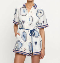 Kivari - Alessia Collar Neck Playsuit