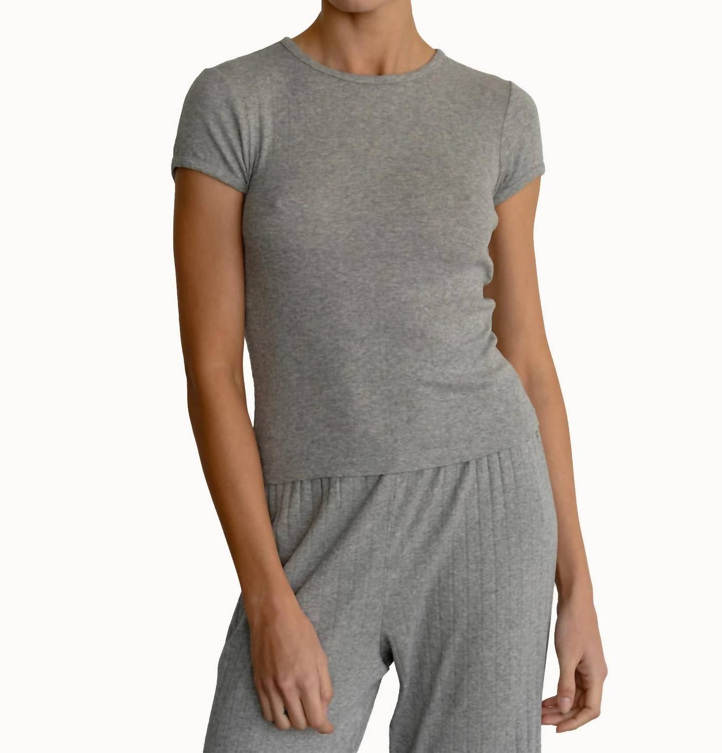 Donni. - Pointelle Baby Tee