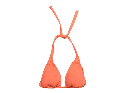 Women's Halter Tie Strap Triangle Cup Bikini Top