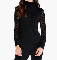 Nic + Zoe - Pointelle Turtleneck Sweater