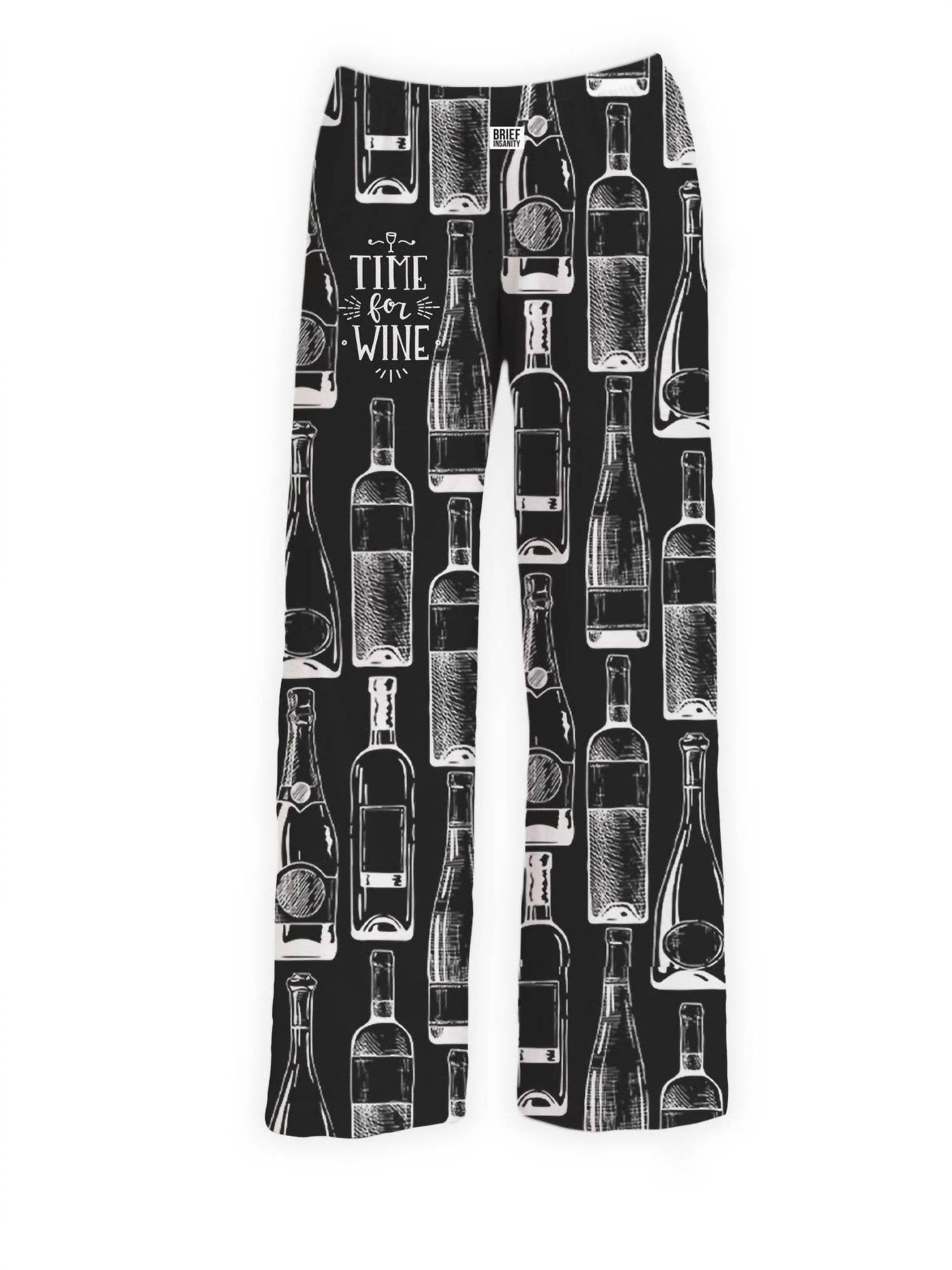 Brief Insanity - Time For Wine Pajama Lounge Pants