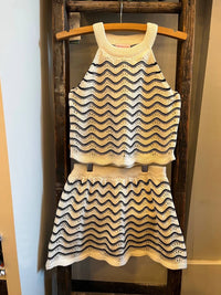 Design History - Girl's Knit Tank Top & Skort Set