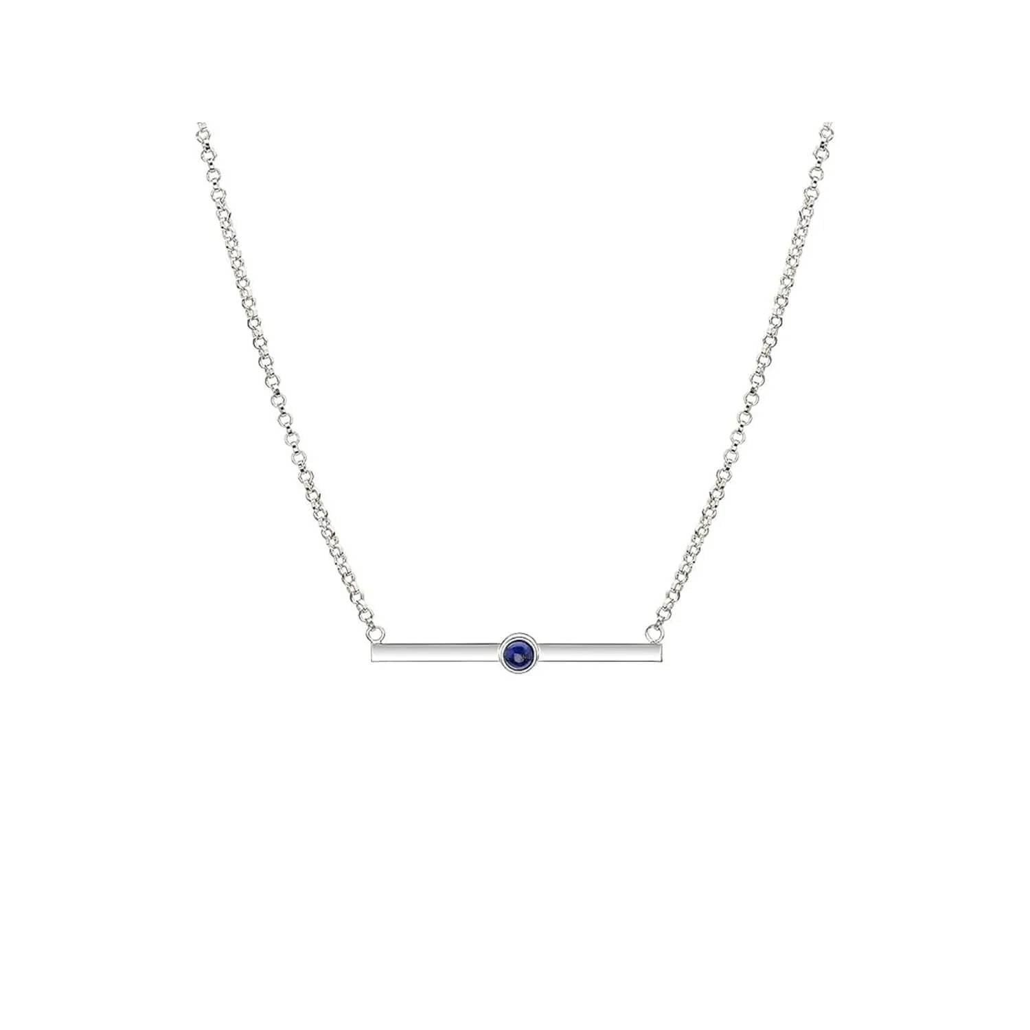 Gold & Honey - Women's Lapis Bar Necklace