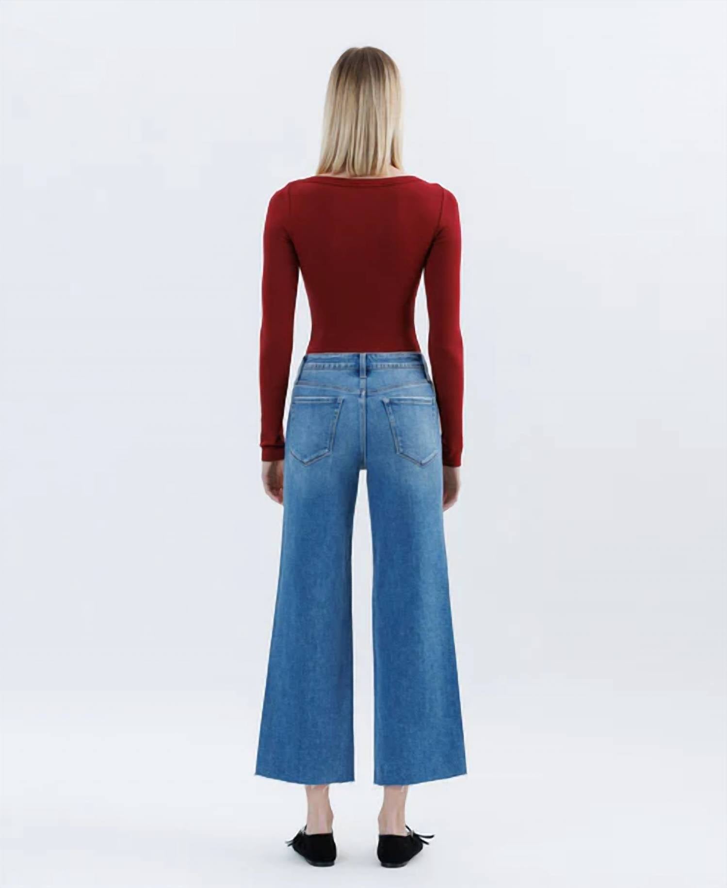 Flying Monkey - Jubilation High Rise Wide Leg Jeans