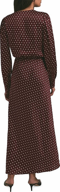 Favorite Daughter Nita Maxi Dress in sangria ditsy dot - women's dress - detail view