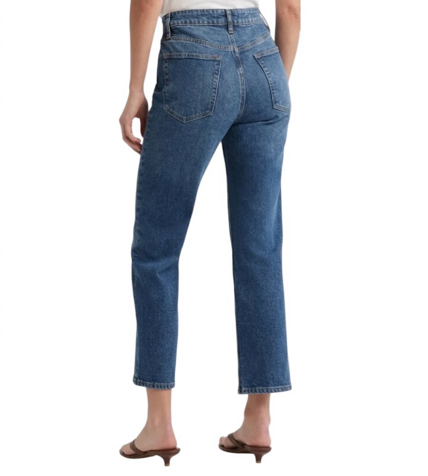 Frame - Ruler Crop Straight Leg Jeans