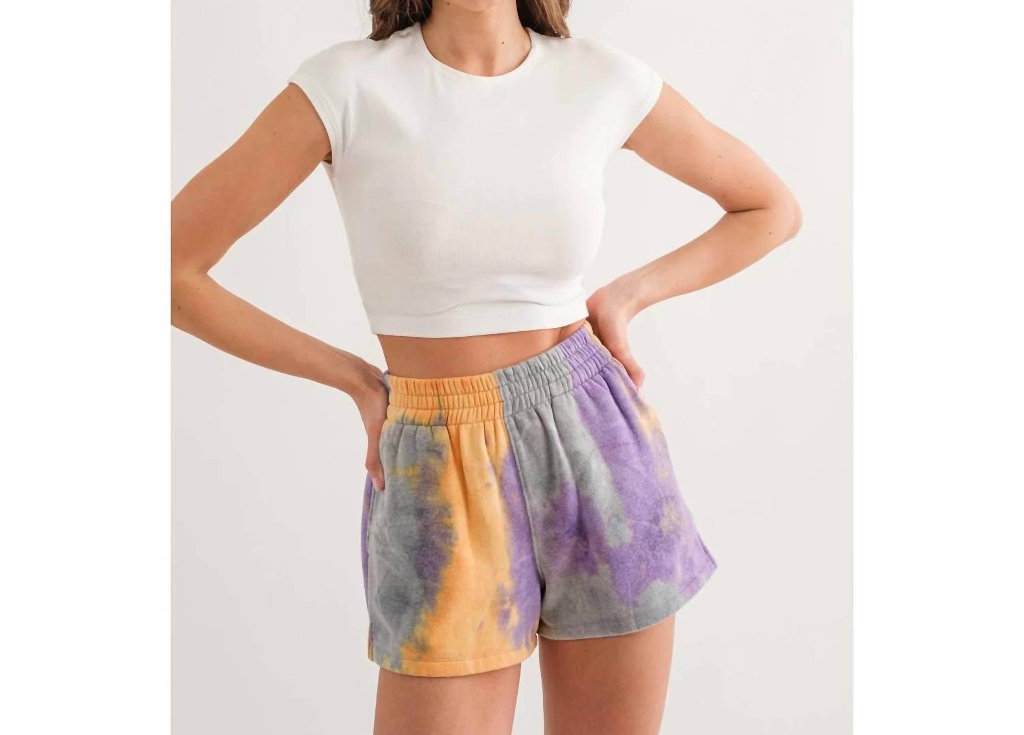 The Greii - Tie Dye Brushed Terry Shorts