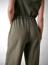 Cape Cove - Sleeveless Towelling Terry Jumpsuit