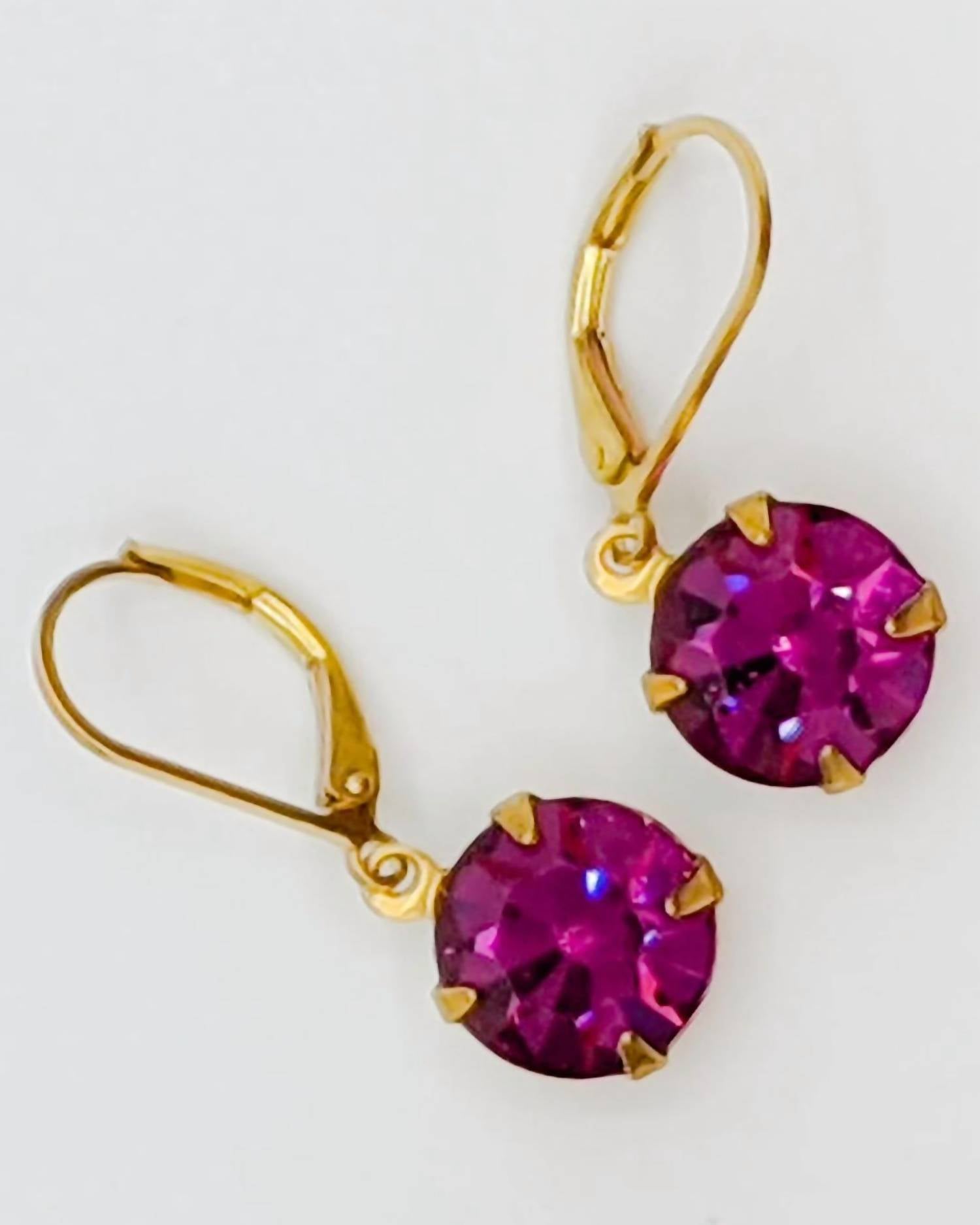 Cosette - Women's Fire Chaton Earrings
