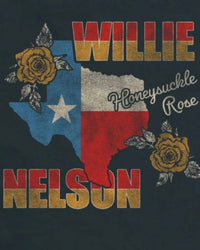 Rowdy Sprout - Girl's Willie Nelson Honeysuckle Fitted Tee