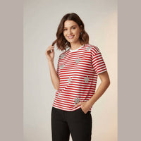 Vine & Love - Sequin Star Stripe Top