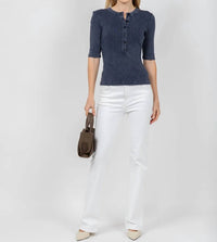 Citizens Of Humanity - Nali Short Sleeve Henley Tee