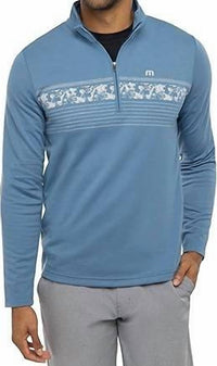 Travismathew - Upgraded Striped Quarter Zip Top