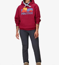 MARMOT Women's Coastal Hoody in red mulberry - women's top