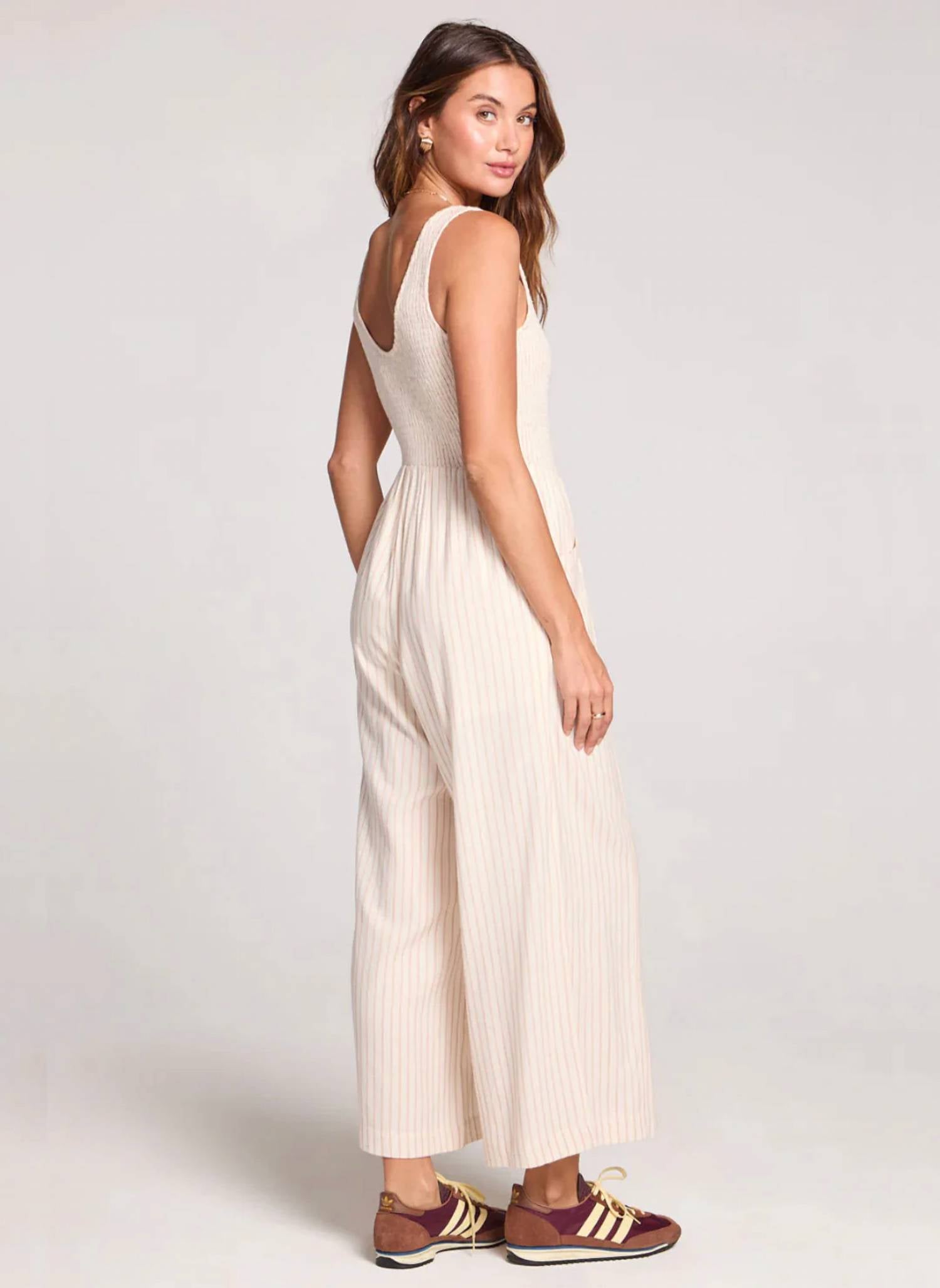 Saltwater Luxe - Leia Striped Tank Jumpsuit