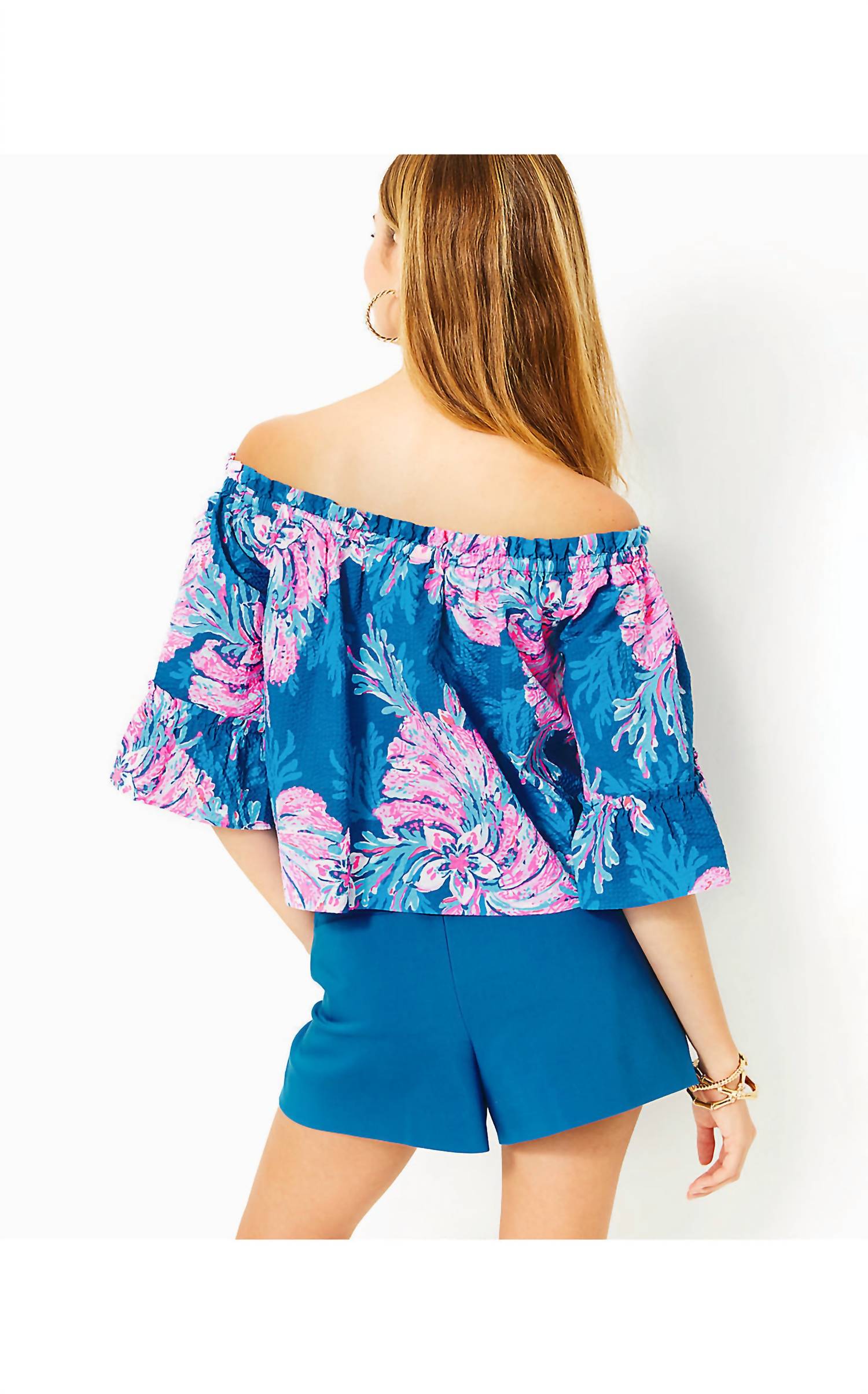 Lilly Pulitzer - Croix Off-the-shoulder Top