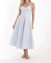 Karina Grimaldi - Auri Embroidered Midi Dress