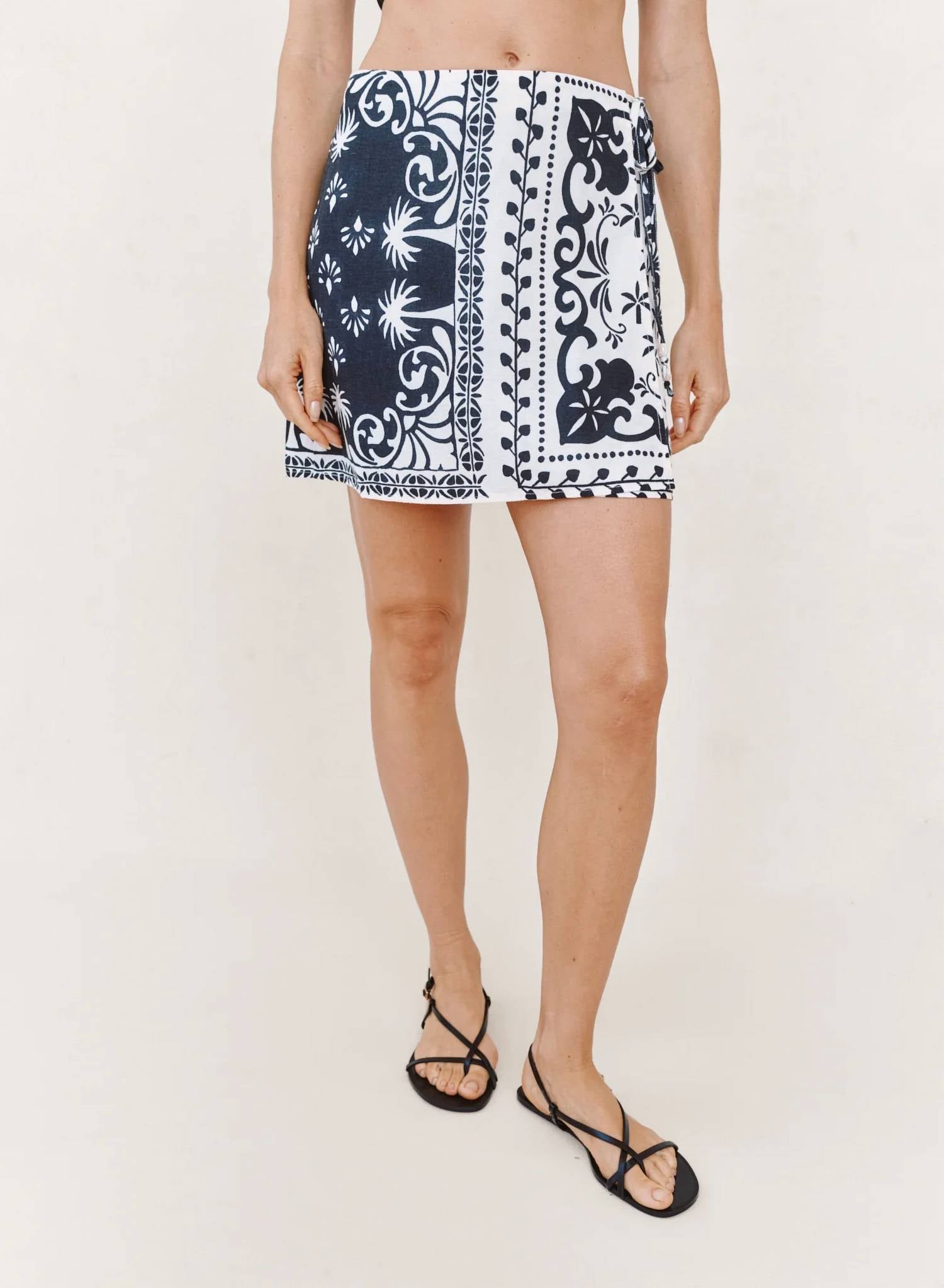 Bella Dahl - Wrap Mini Skirt With Sash