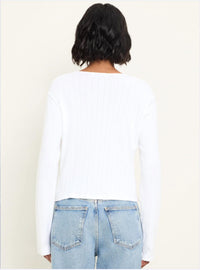 Michael Stars - Mackenzie Pointelle Crew Neck Cardigan