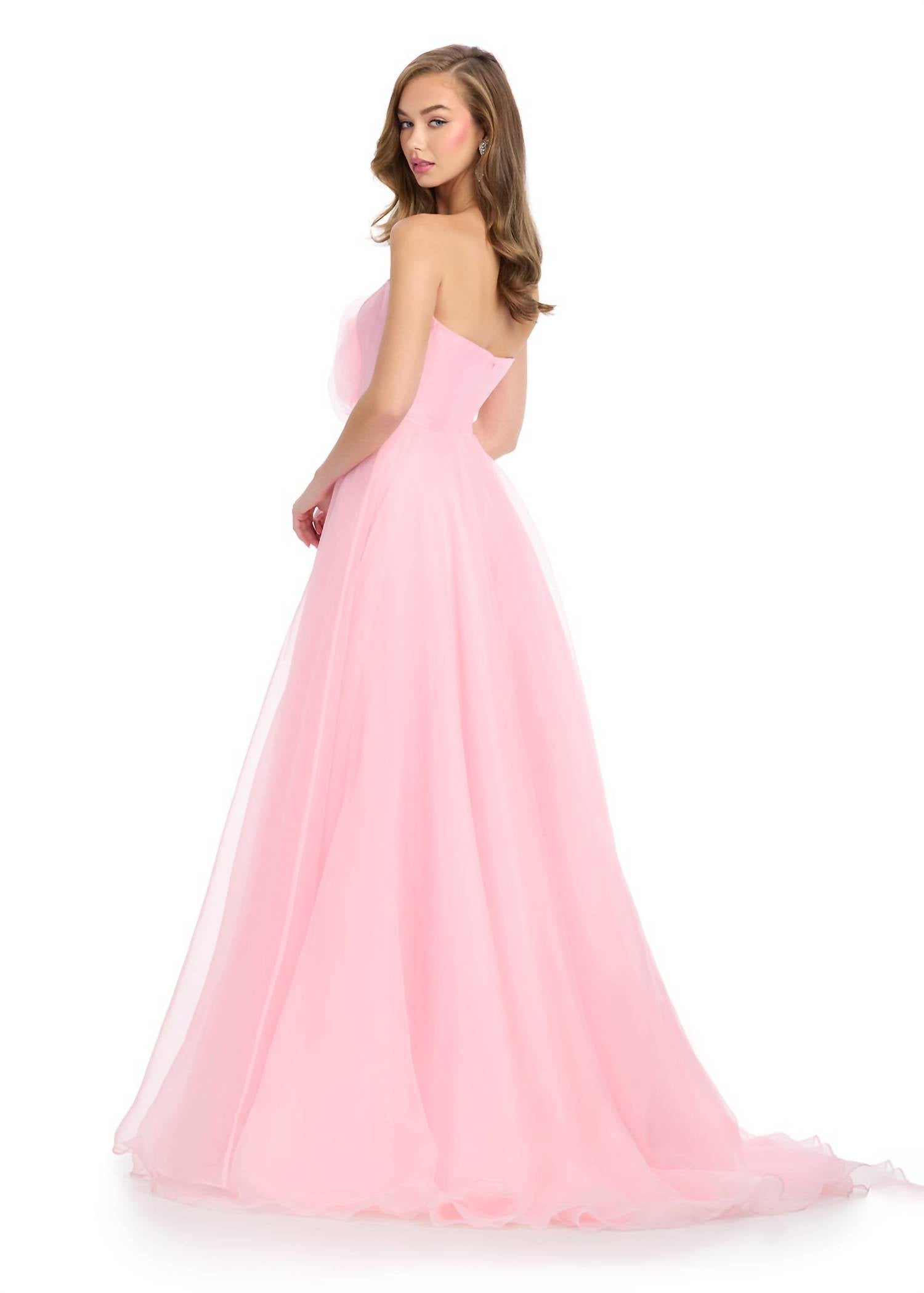 Ashleylauren - Strapless Organza Gown