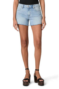 Paige - Dylan Raw Hem Mid Rise Denim Shorts