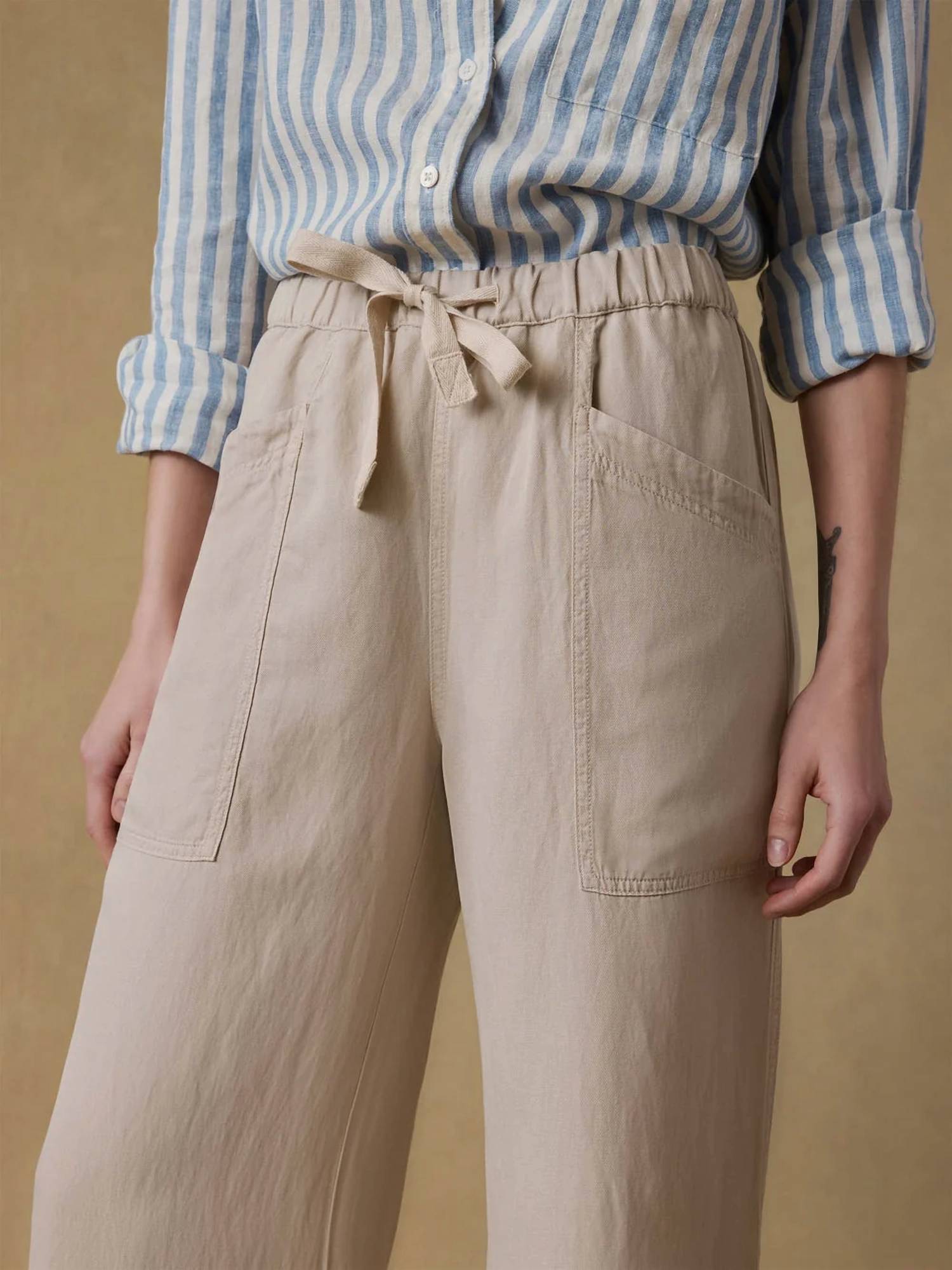 Faherty - Topanga Drape Wide Leg Pants