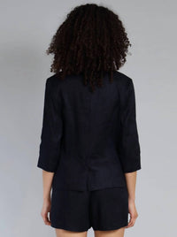 Lola & Sophie - Stretch Linen Twill Blazer