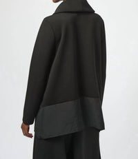 Joseph Ribkoff Cowl Neck Long Sleeves Tunic Top in black - women's shirt - alternate view