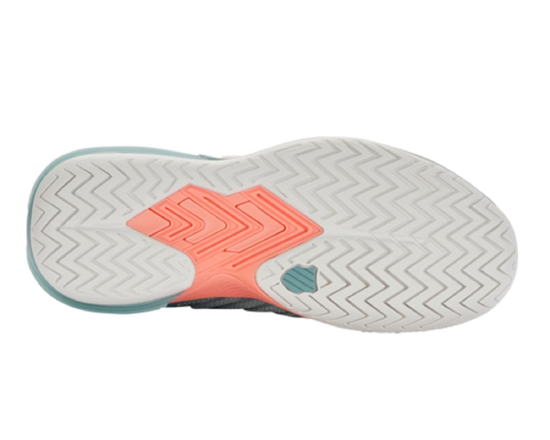 K-Swiss Women’s Ultrashot 3 Tennis Shoe in blanc de blanc nile blue desert flower - women's shoe - alternate view