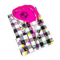 Eight X - Paint Splash Digital Print Shirt With Trim